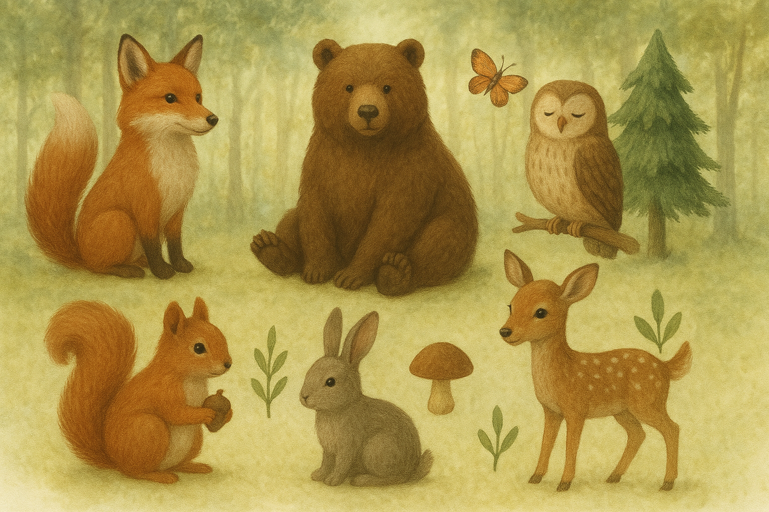 🐾 Hand-Painted Cement Animal Figurines Collection — Artisan Creatures for Every Space