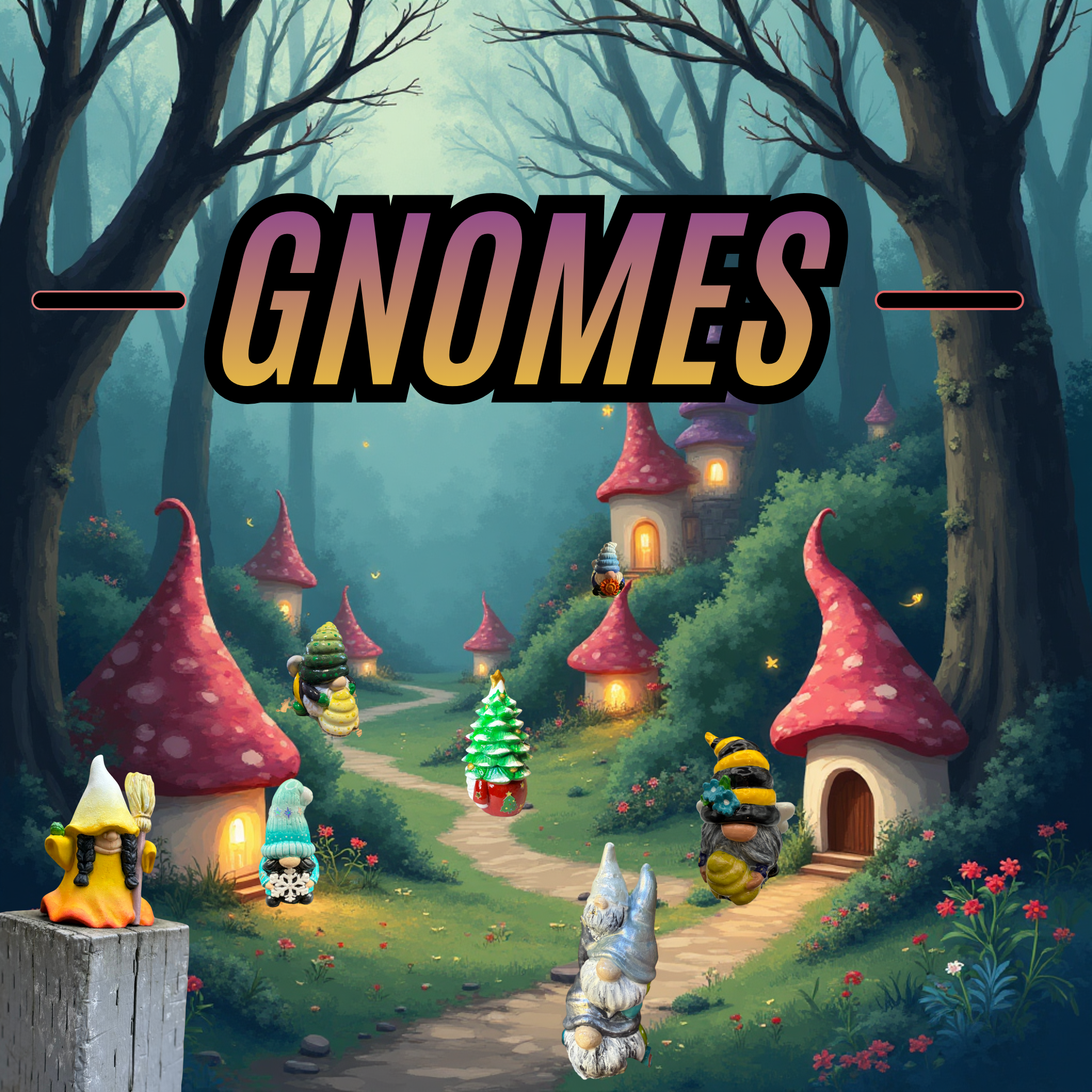 Handcrafted Gnome Collection 🎨🪨 Cute Resin-Finished Figurines