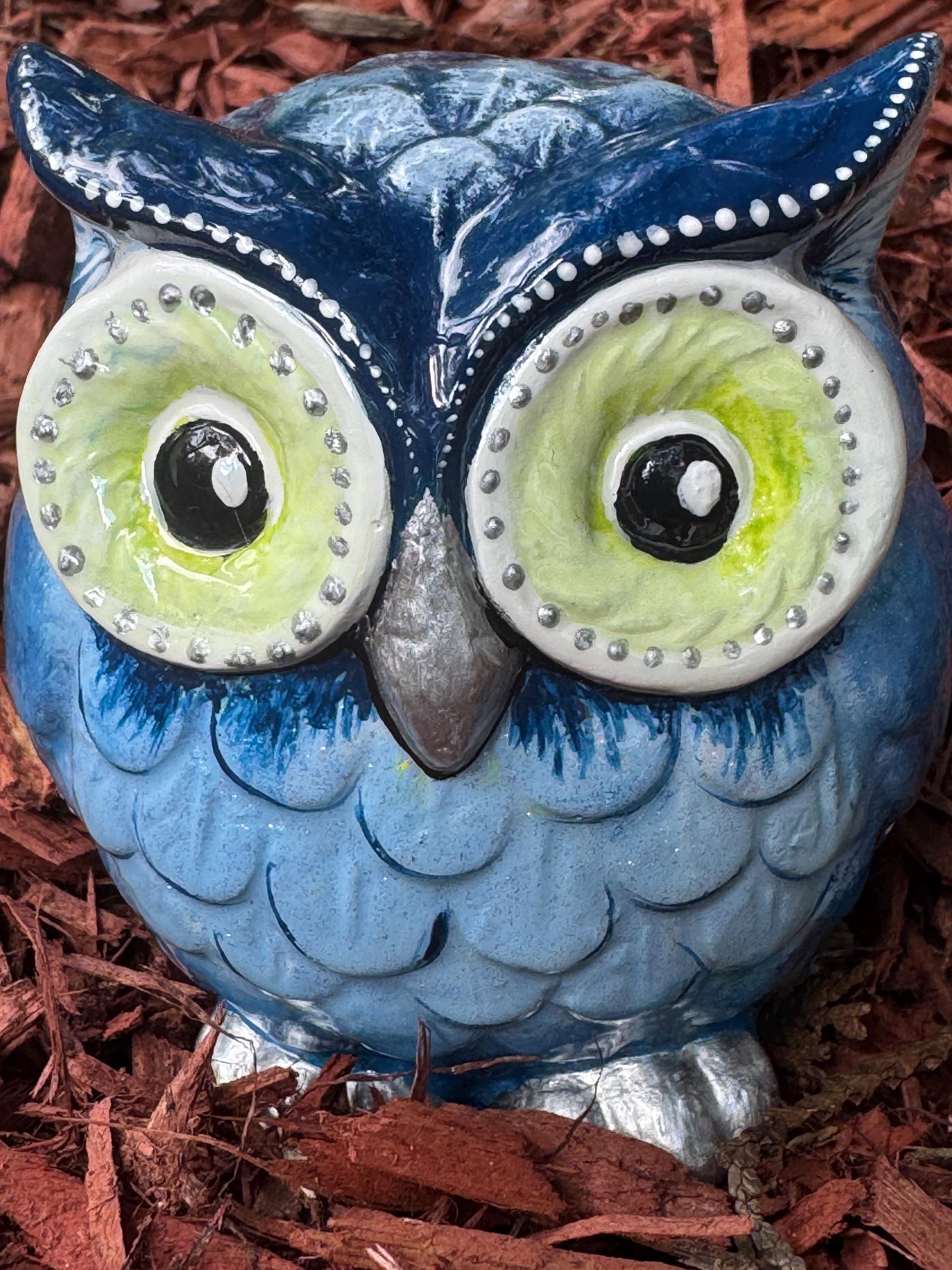 Blue Owl Eyeglass Holder