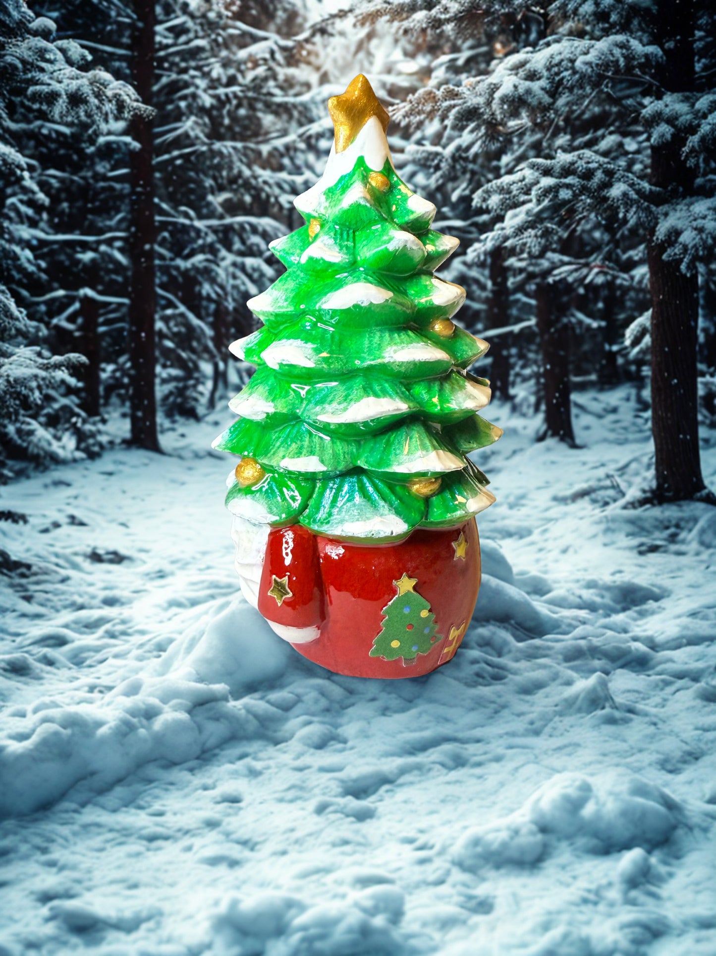 Holiday Tree Gnome| Christmas figurine