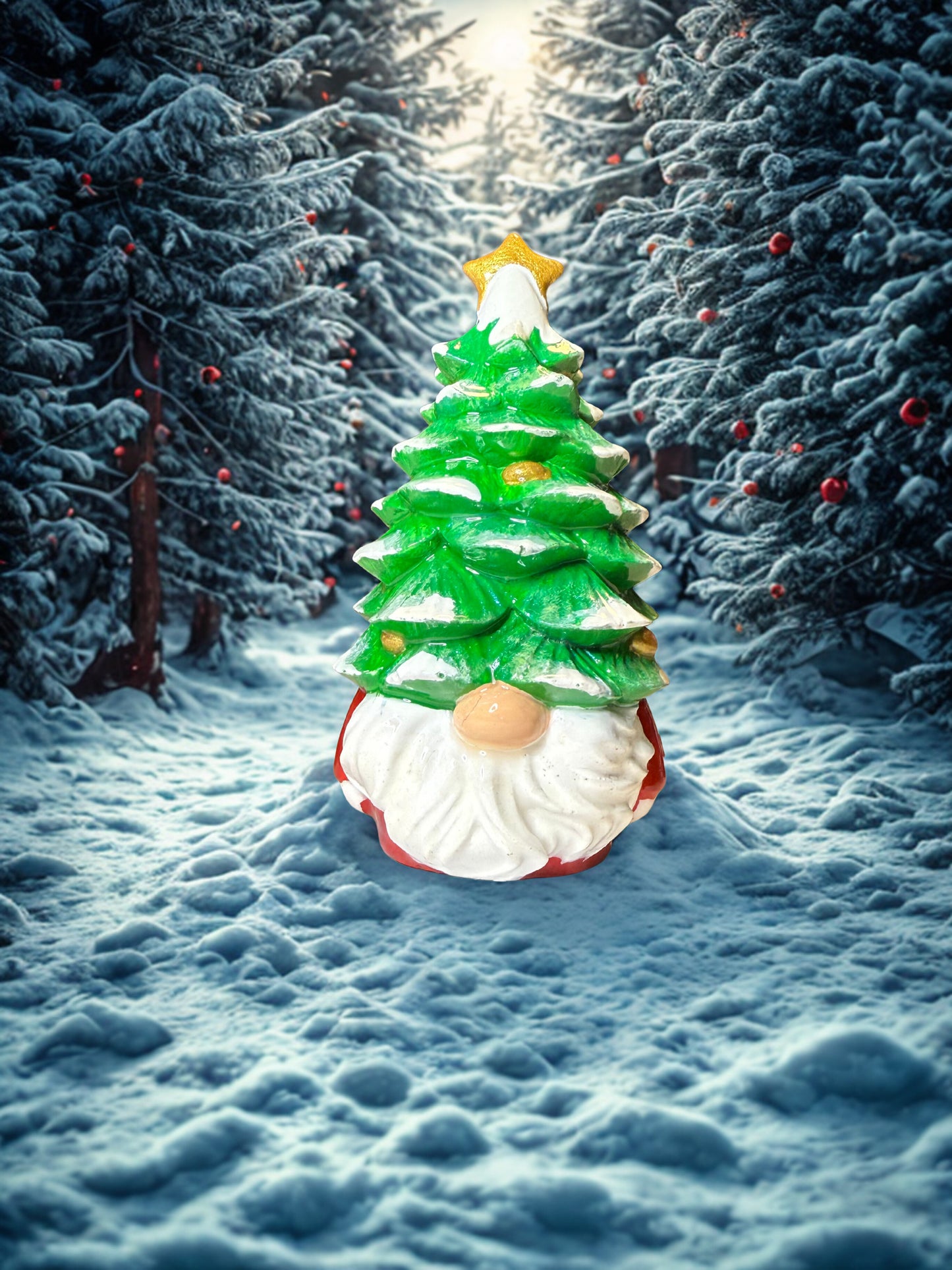 Holiday Tree Gnome| Christmas figurine