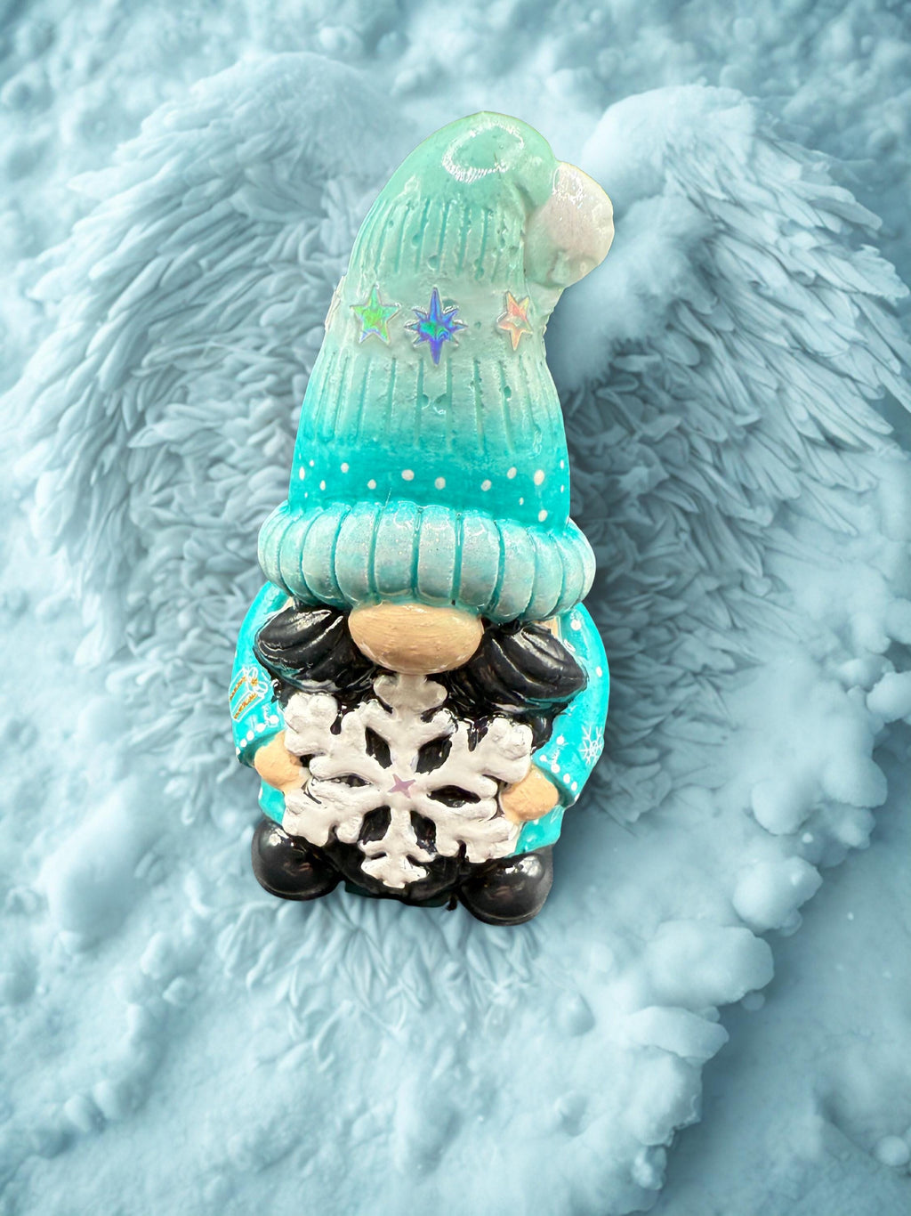 Winter Wonderland Gnome - Hand-Painted Figurine