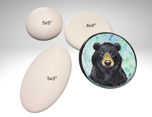 3-Pack Primed Cement Stones| ready to paint| create your own artwork!