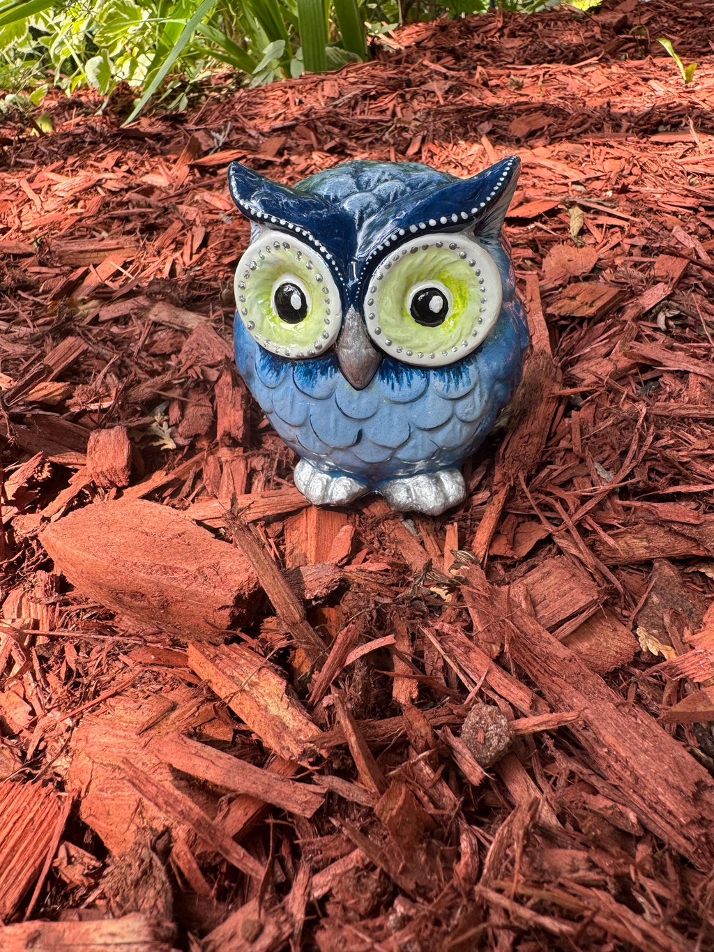 Blue Owl Eyeglass Holder