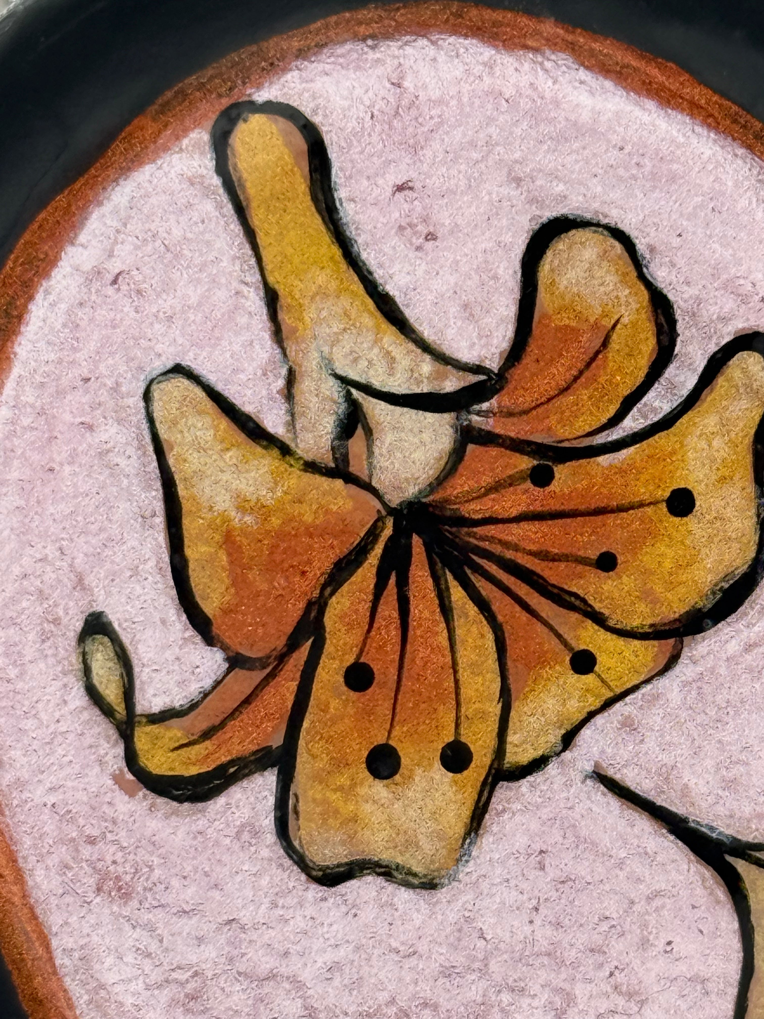 Hummingbird & Flower Cement Heart – Hand-Poured, Hand-Painted Keepsake