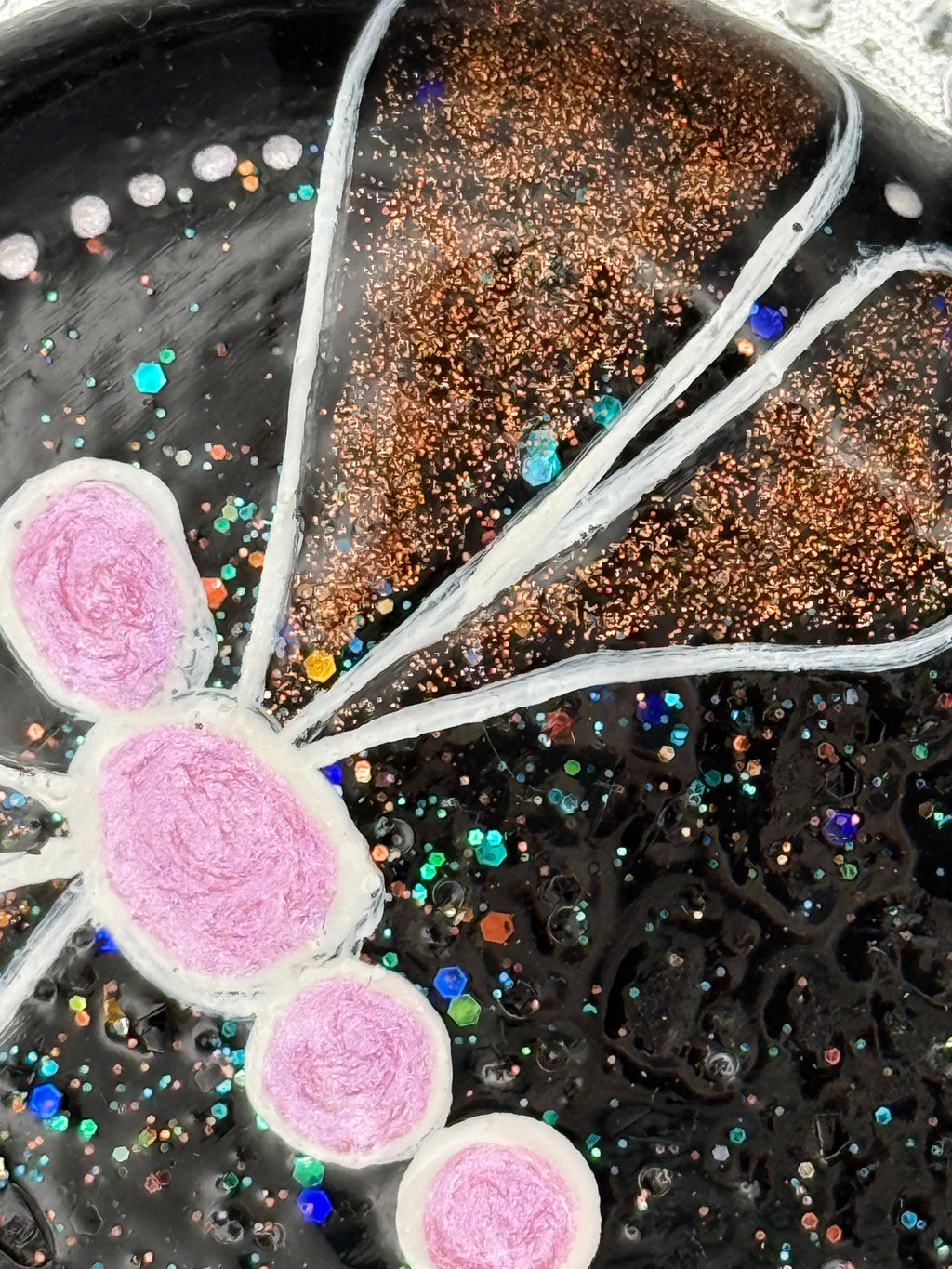 Handmade Dragonfly Heart | Cement Art Stone | Glitter Fantasy Décor | Nature Lover Gift Idea