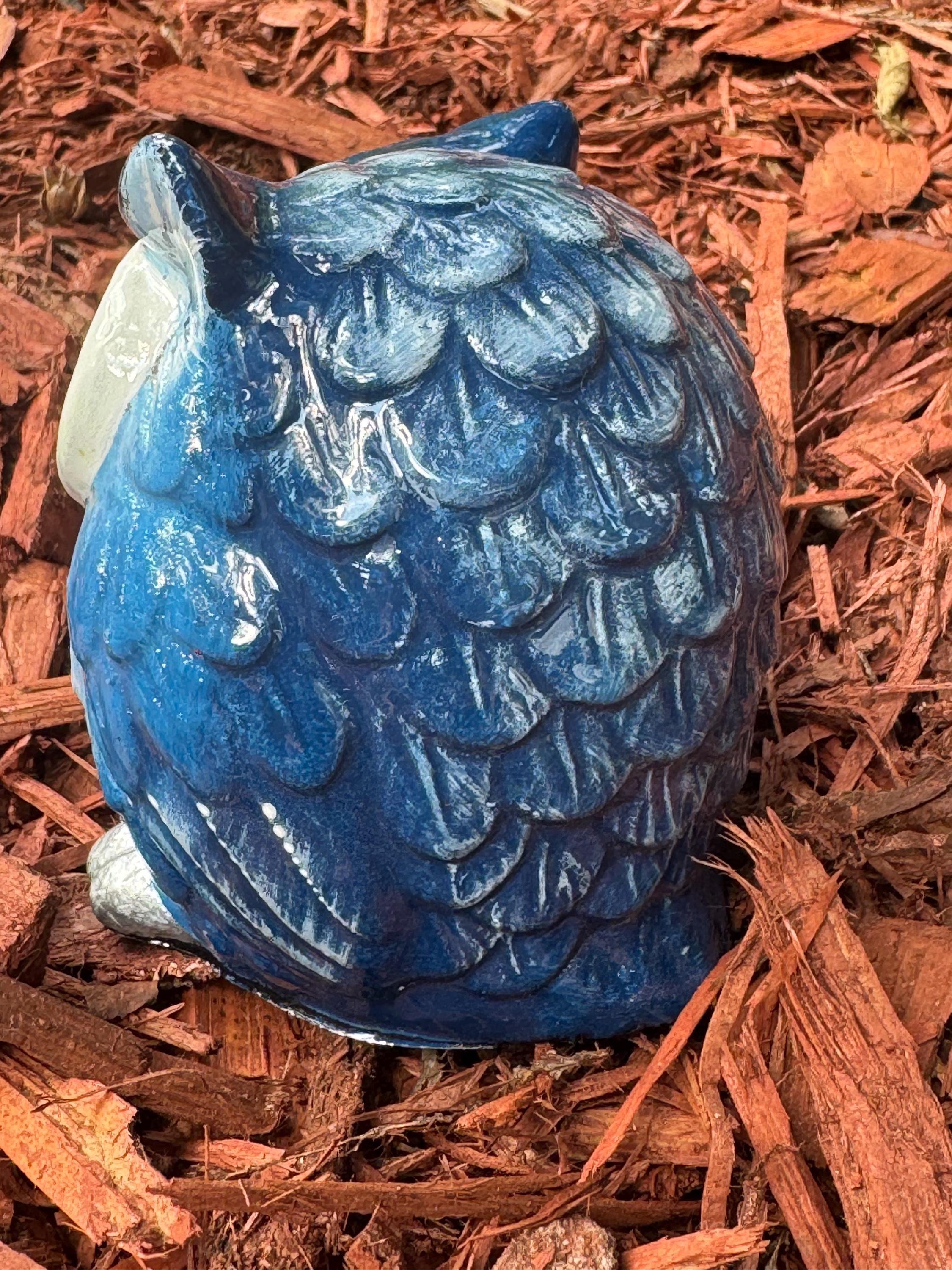 Blue Owl Eyeglass Holder