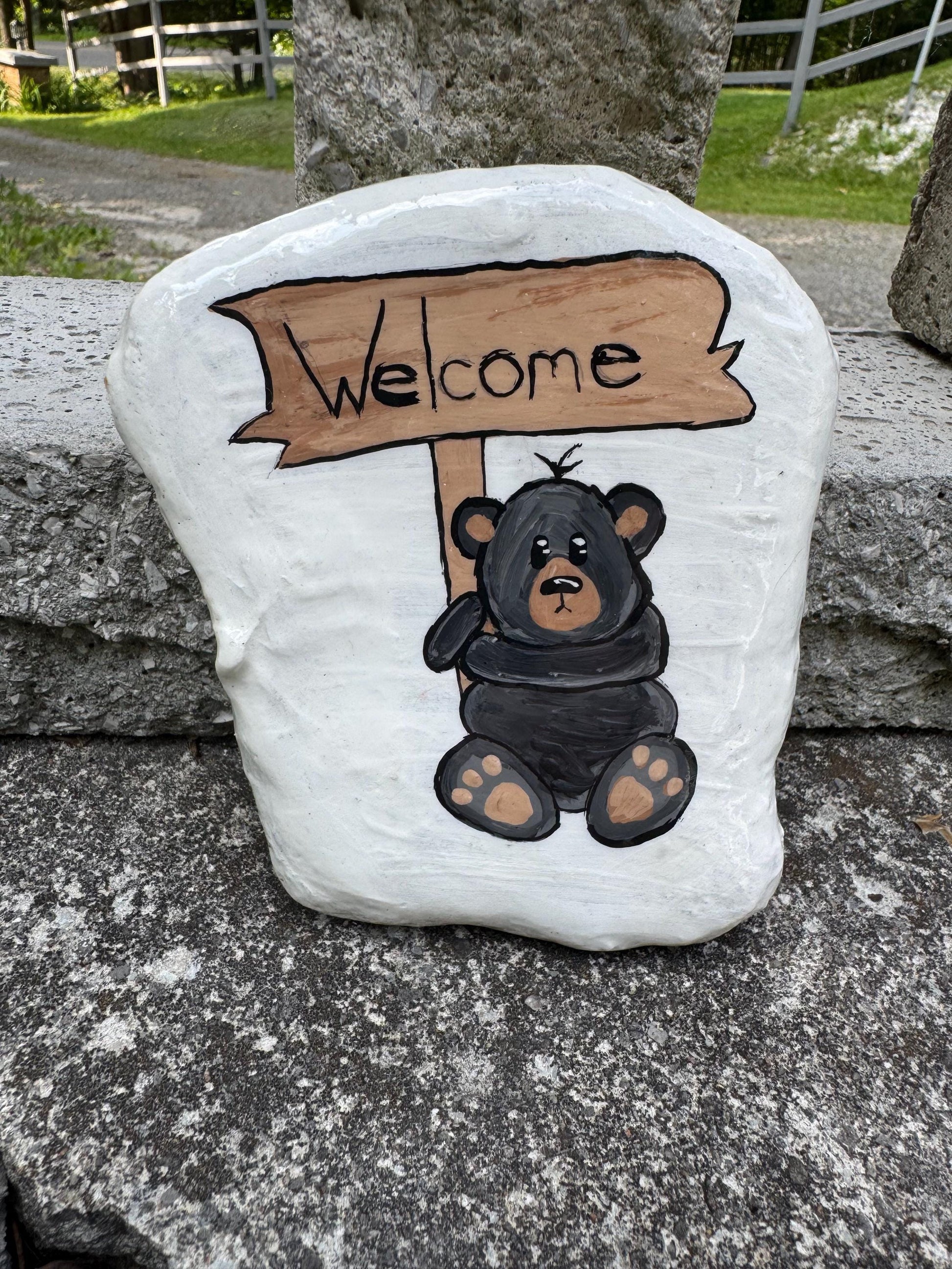 Welcome Bear Stone