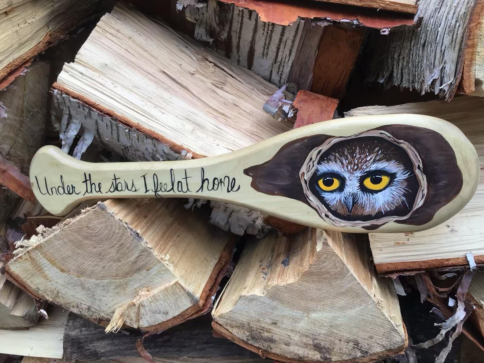Peek-A-Boo Owl Mini Oar