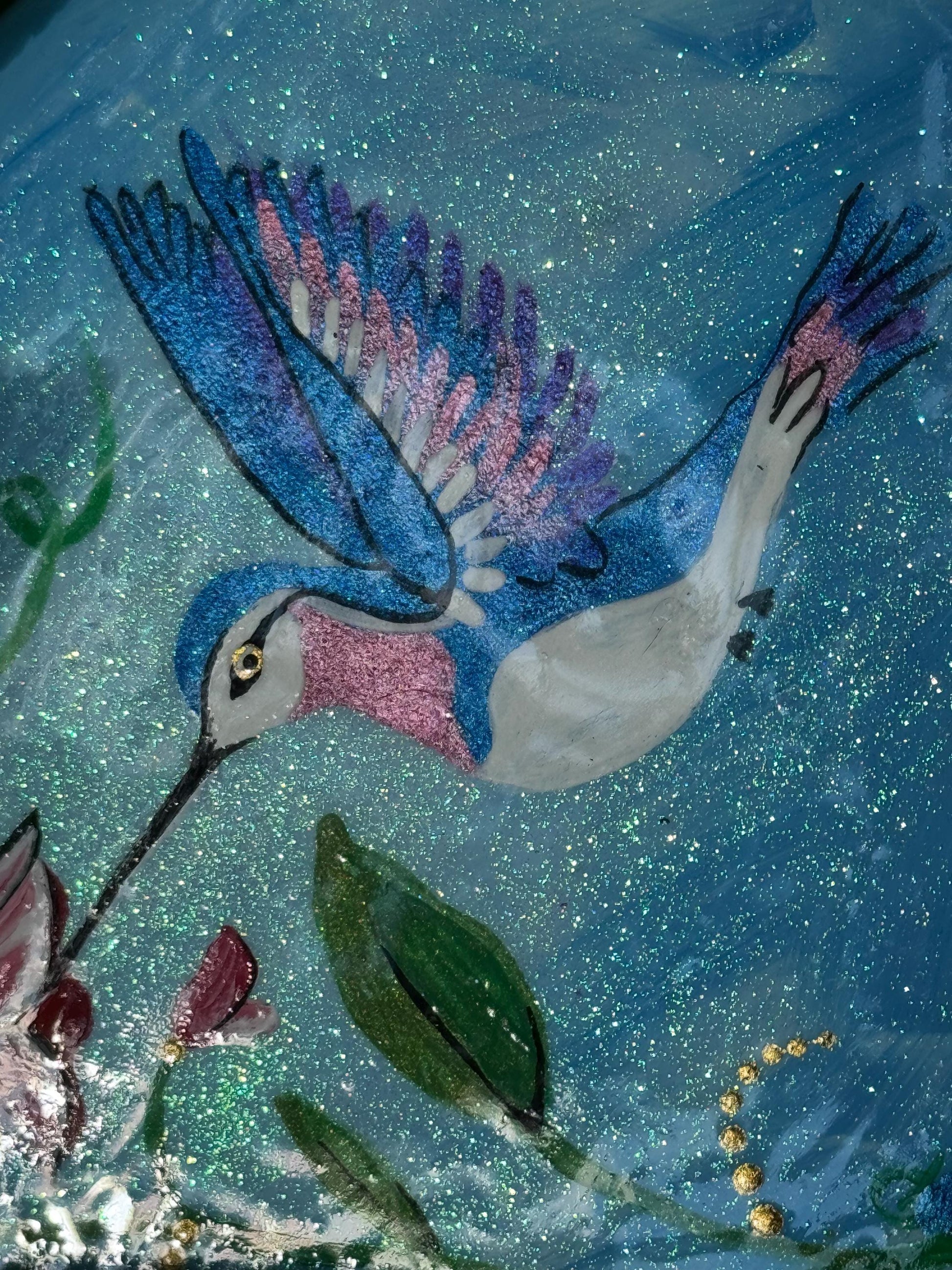 Sparkling Hummingbird Stone