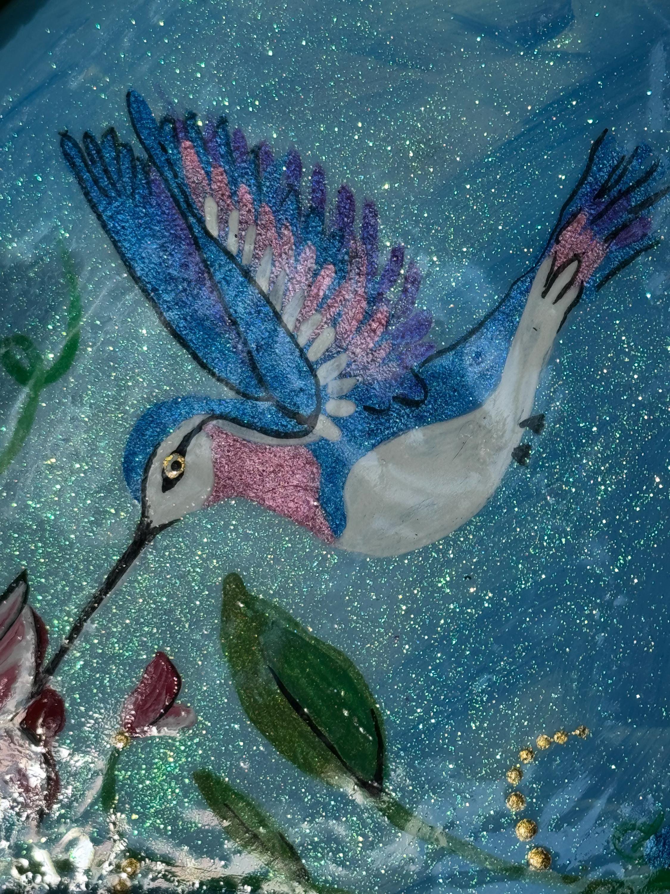 Sparkling Hummingbird Stone