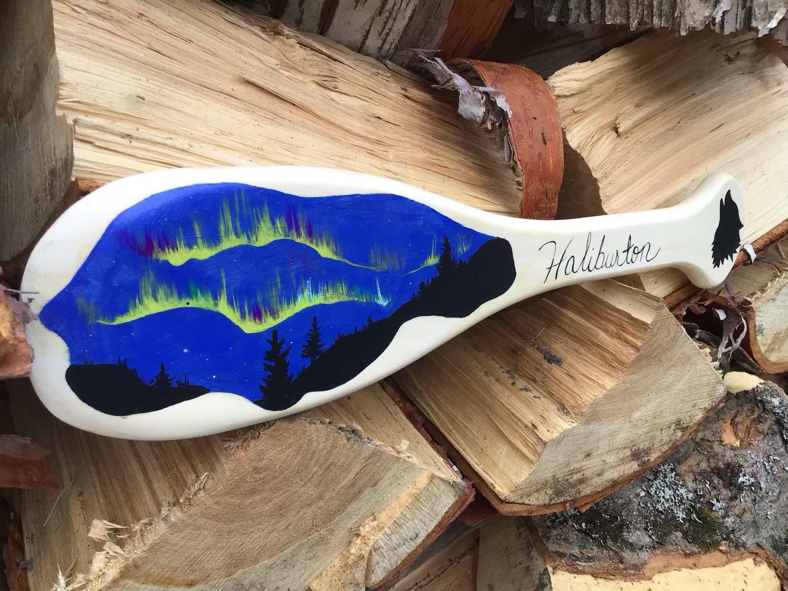 A "Haliburton" Northern Lights Mini Oar