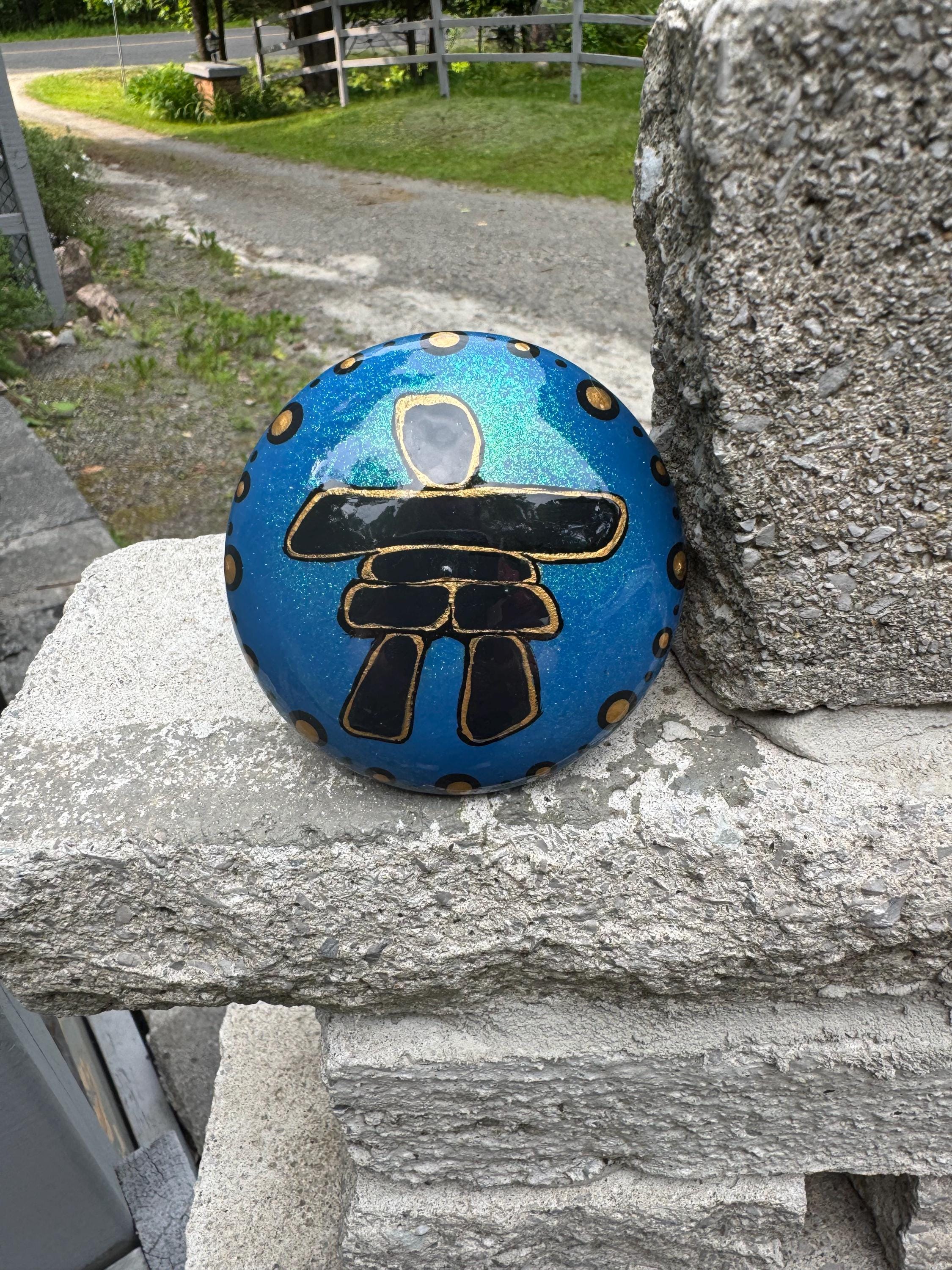 Sparkly Blue Inuksuk