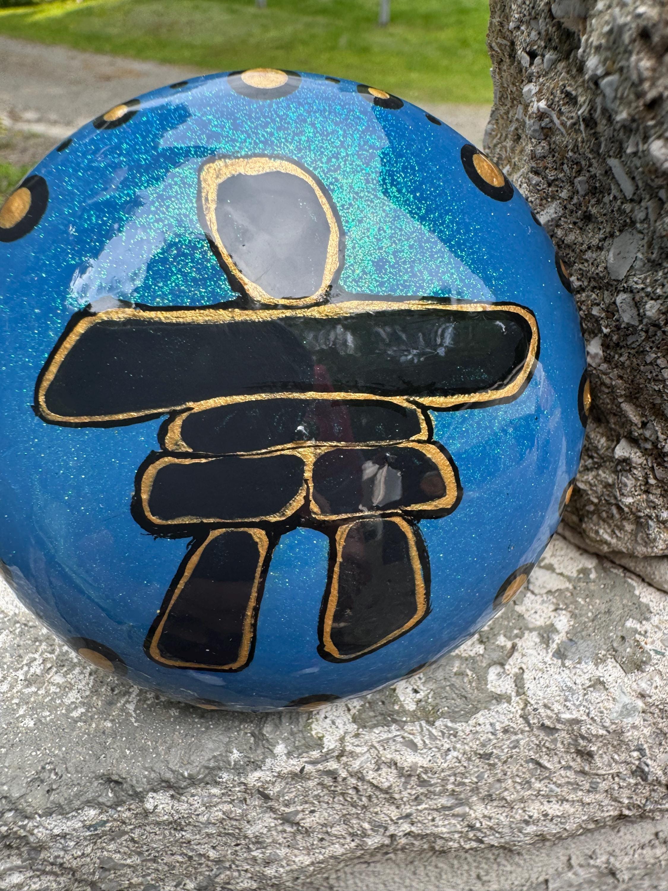Sparkly Blue Inuksuk