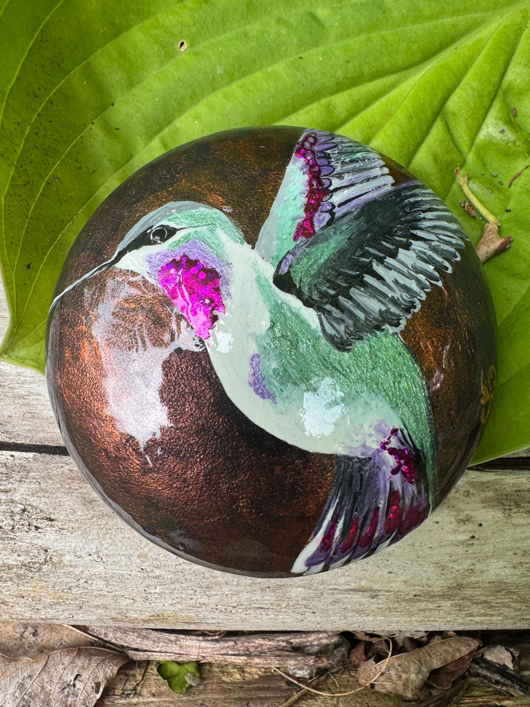 Metallic Hummingbird Stone