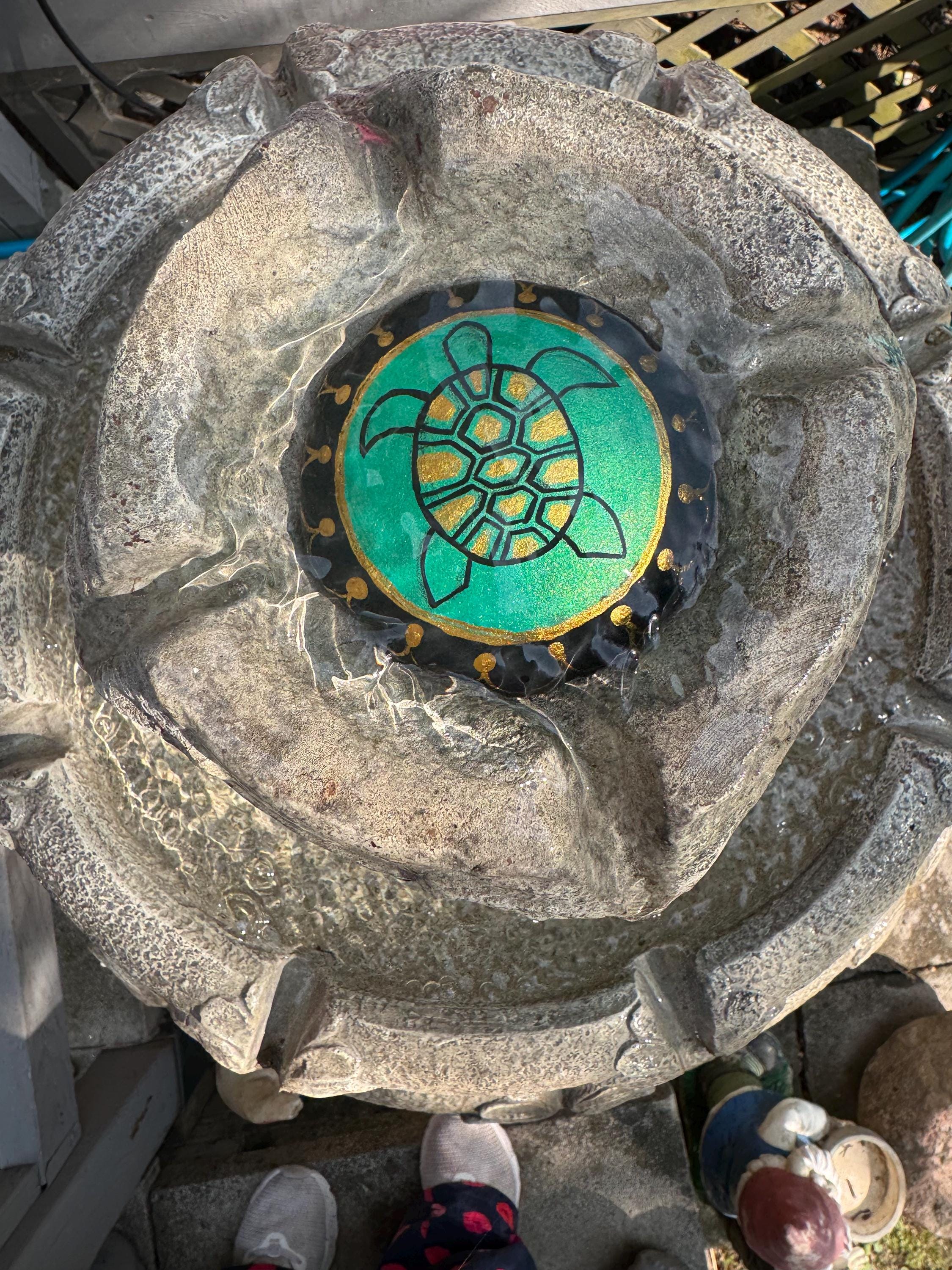 Gold and Shiny Turtle Stone