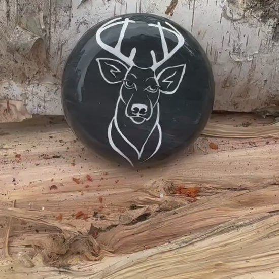 Deer White Outline
