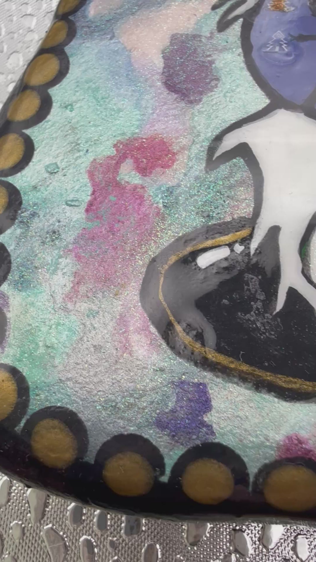 Holiday Gnome Hand Painted Rock