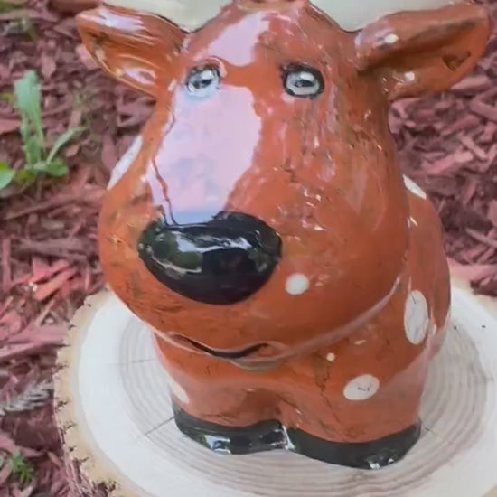 Spotted Moose Figure