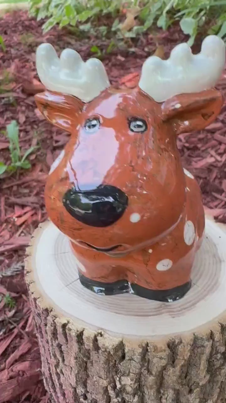 Spotted Moose Figure