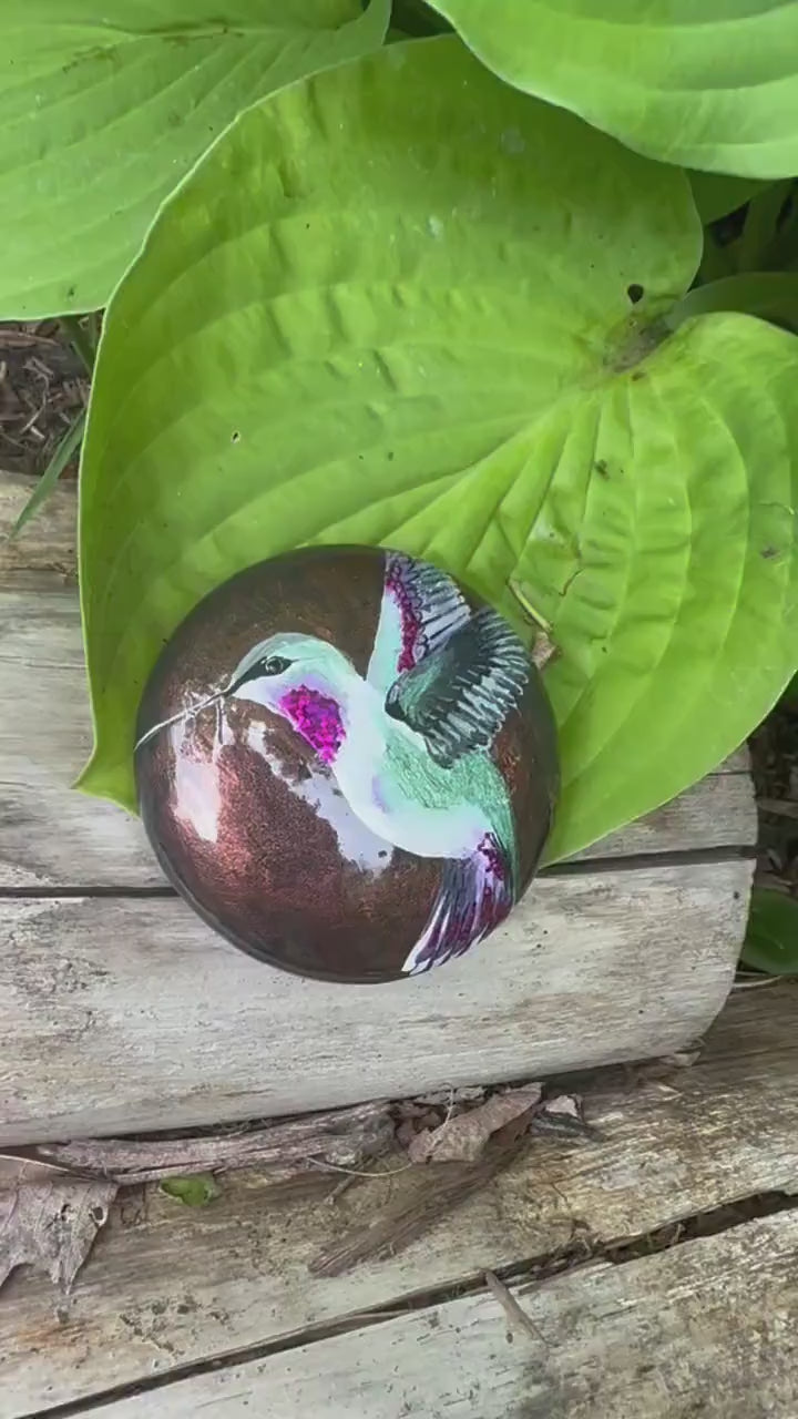 Metallic Hummingbird Stone