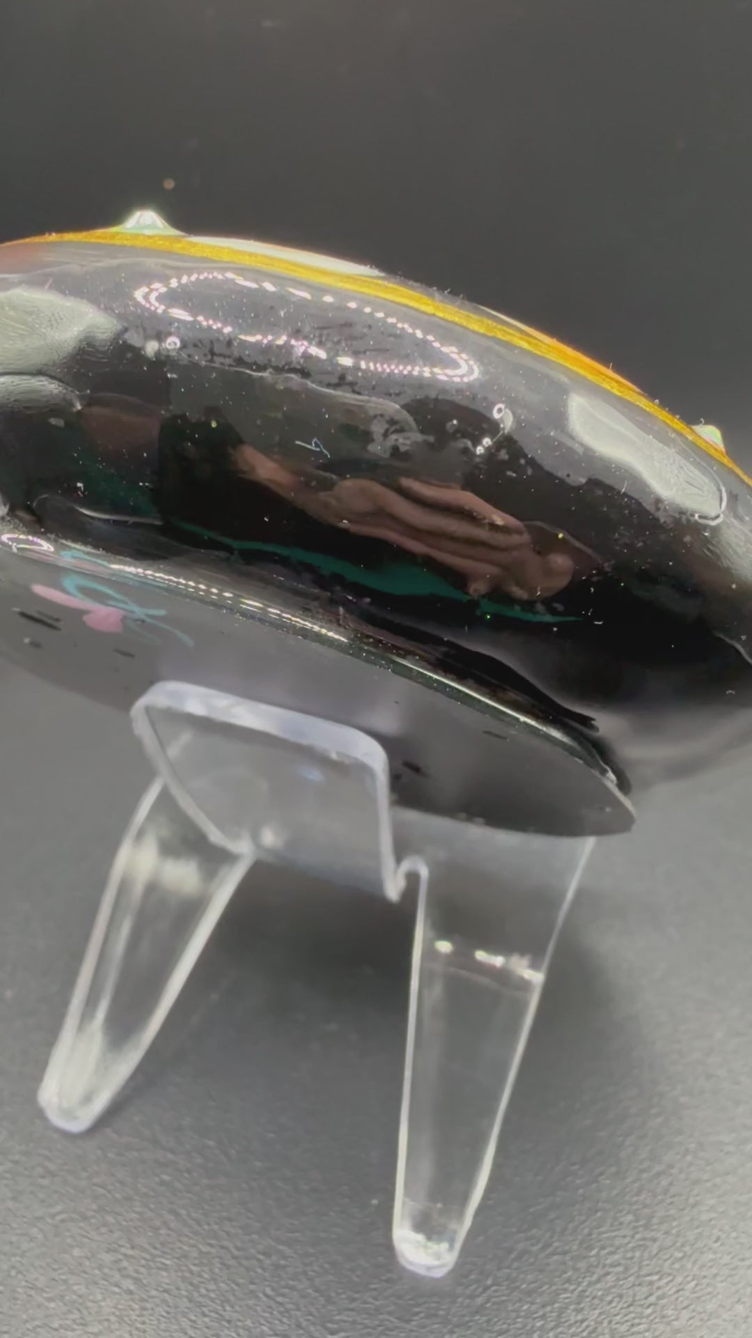 Hand-Painted Holiday Gnome Stone – Unique Holiday Gift