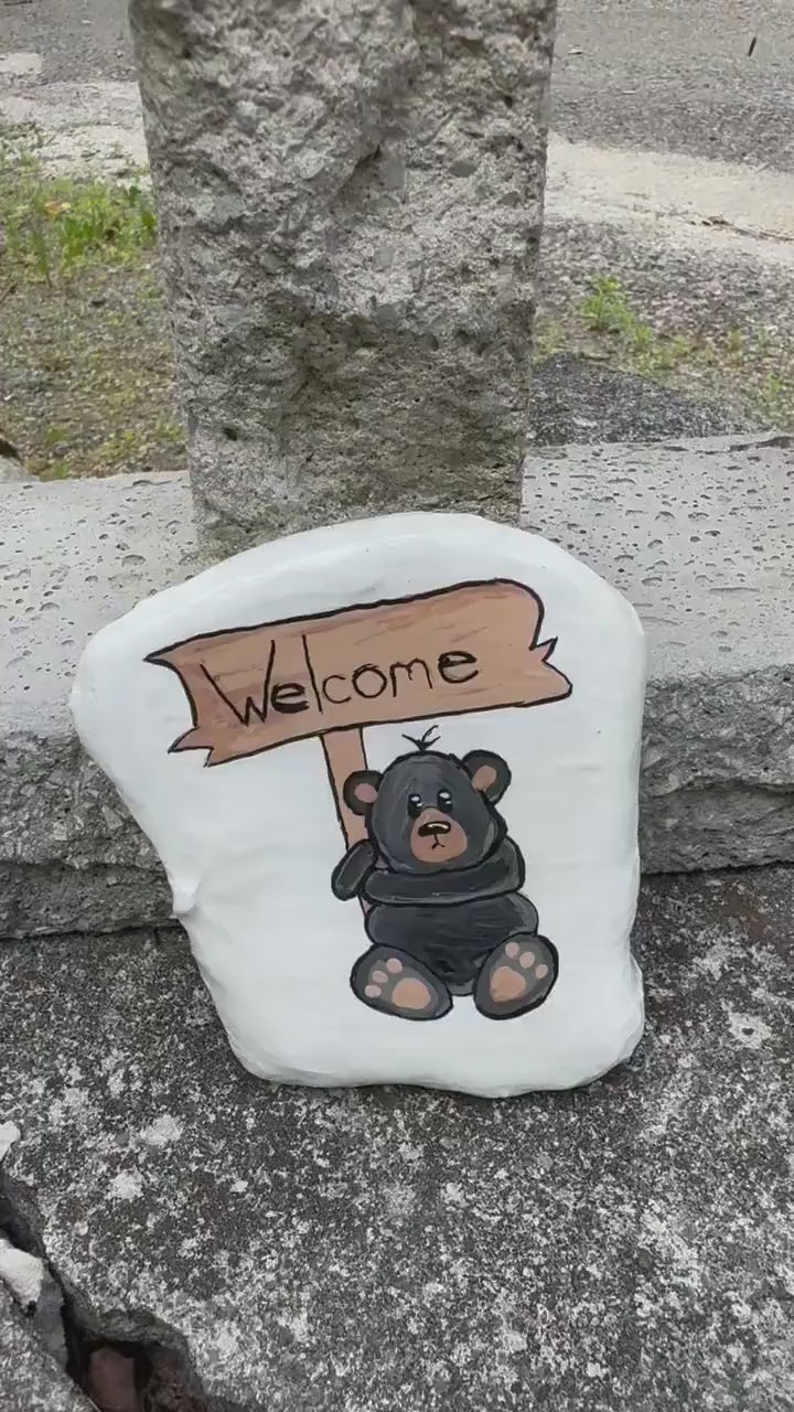 Welcome Bear Stone