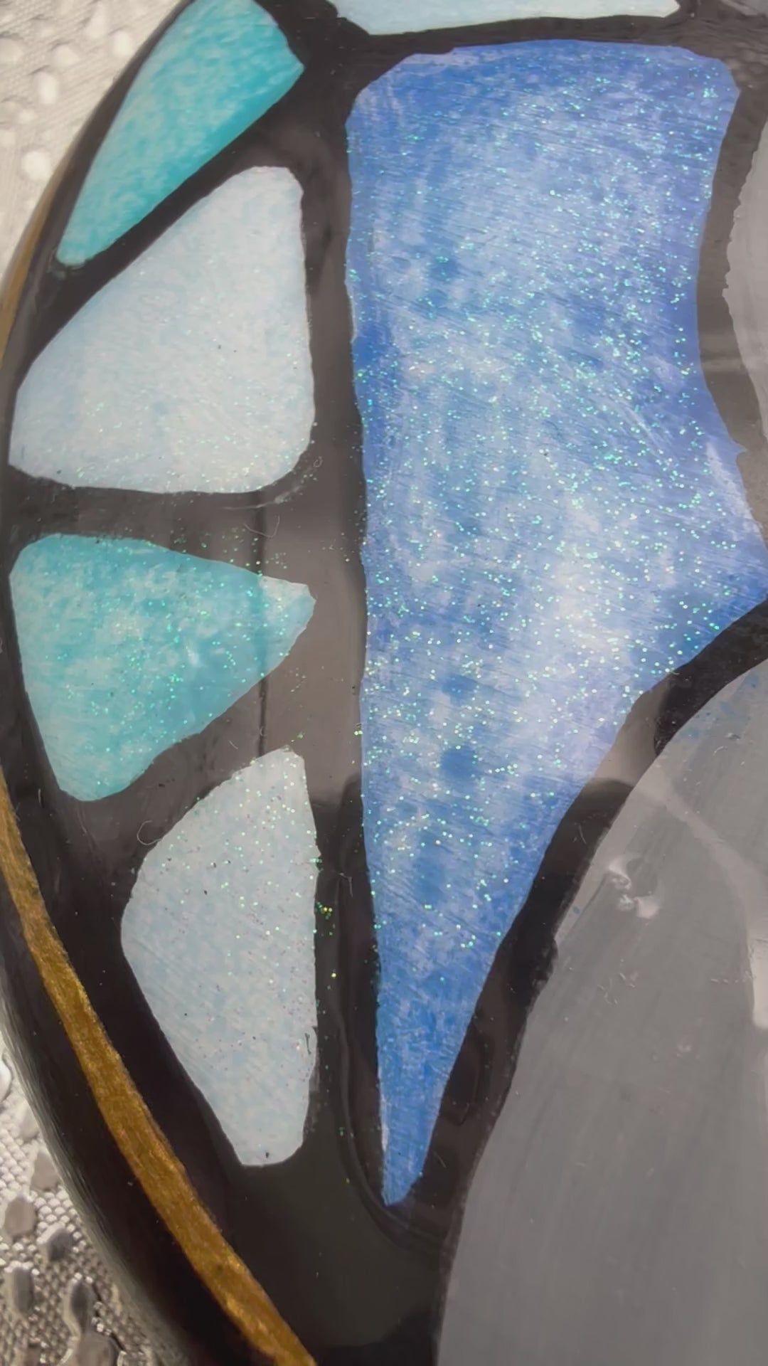 Hand Painted Bear Cement Stone | Cute Animal Decor | Resin Sealed Art | Handmade Gift | Woodland Nursery Decor